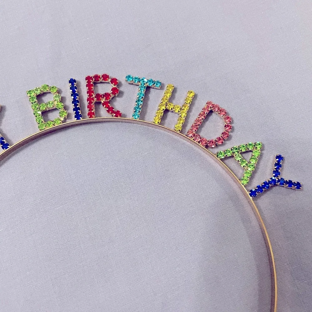 Rainbow Birthday Headband